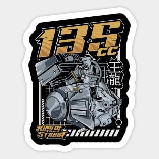 Awesome Mechanic 135 cc Engine gift for Engineer Mechanics Sticker